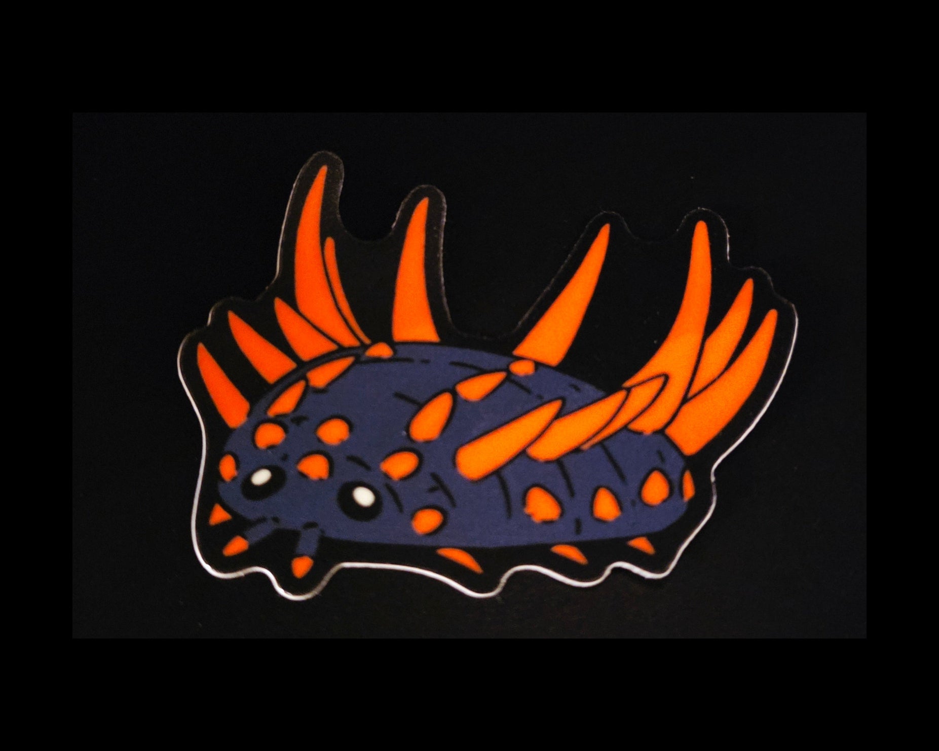 Illustration of a dragon-springtail-glow-sticker
