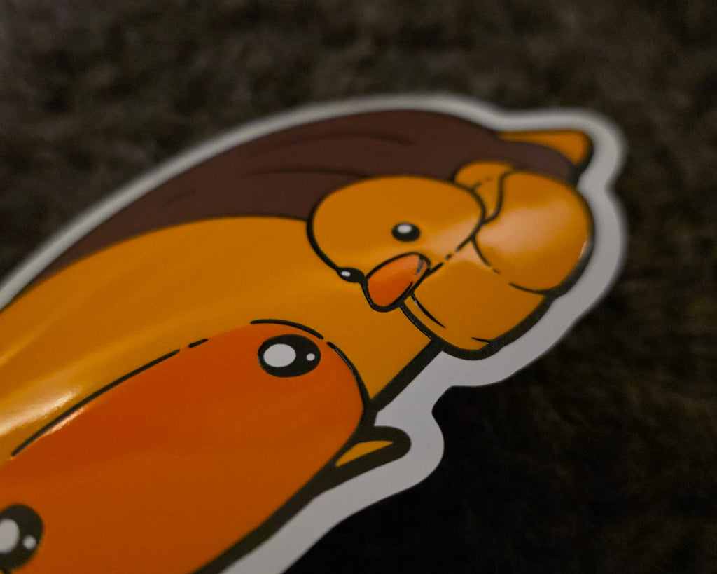 Rubber Ducky - Embossed - 4" Sticker