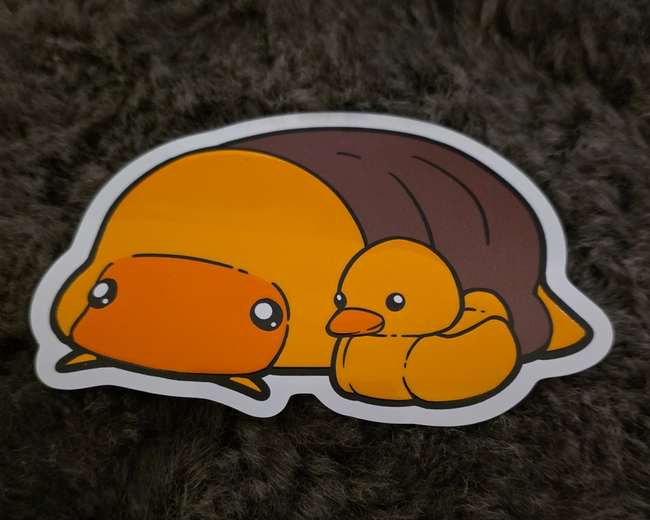 Rubber Ducky - Embossed - 4" Sticker